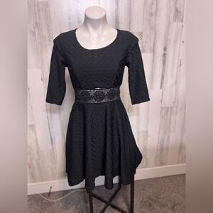 American rag Black flare dress
